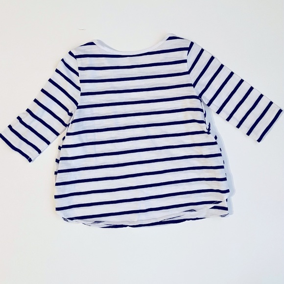Old Navy Navy and White Striped Toddler Girls Top Size 4T - Picture 3 of 4